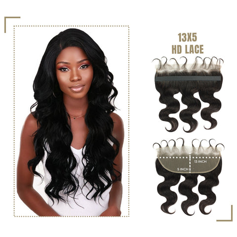 Lina 13X5" HD Lace Closure 12 Inch