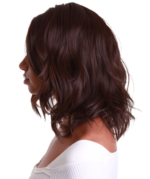 Rayana Medium Brown Light Shag Bob Lace Front Wig