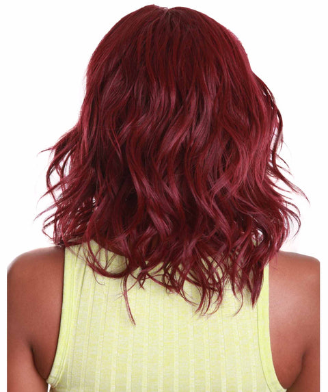 Rayana Deep Red Light Shag Bob Lace Front Wig