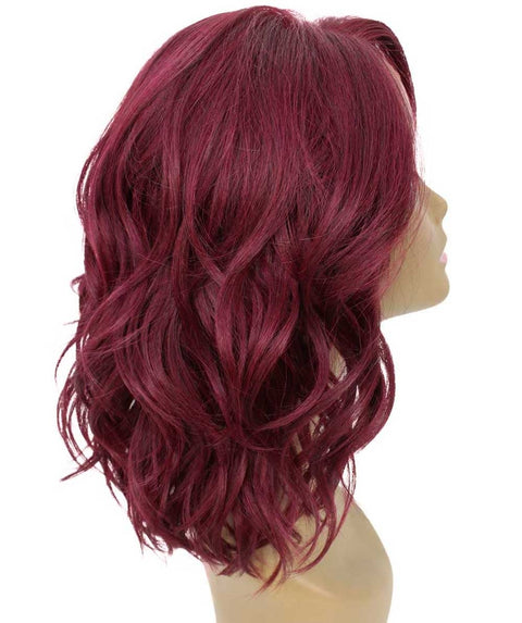 Rayana Deep Red Light Shag Bob Lace Front Wig