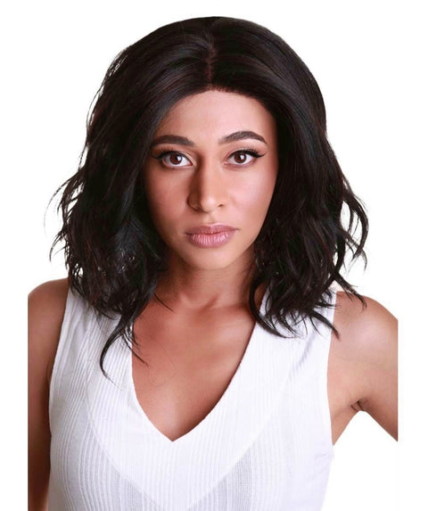 Rayana Black with Aubum Light Shag Bob Lace Front Wig