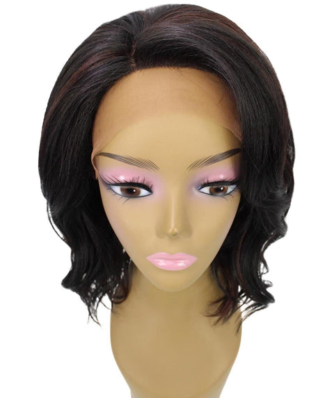 Rayana Black with Aubum Light Shag Bob Lace Front Wig