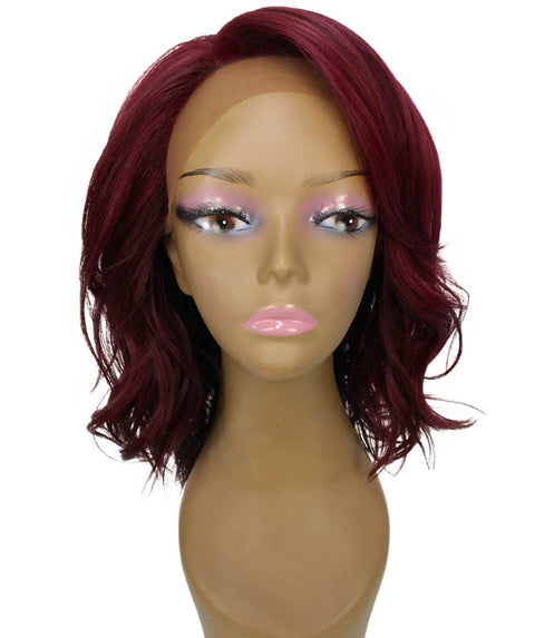 Rayana Medium Red Light Shag Bob Lace Front Wig