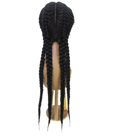 Alexus Black Braids Lace Wig