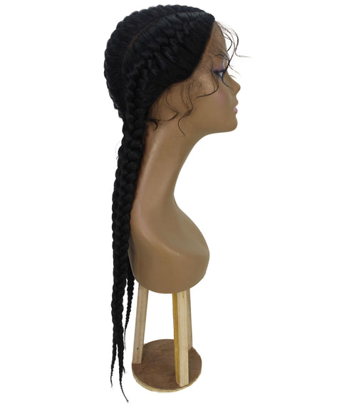 Alexus Black Braids Lace Wig