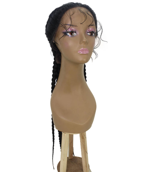 Alexus Black Braids Lace Wig