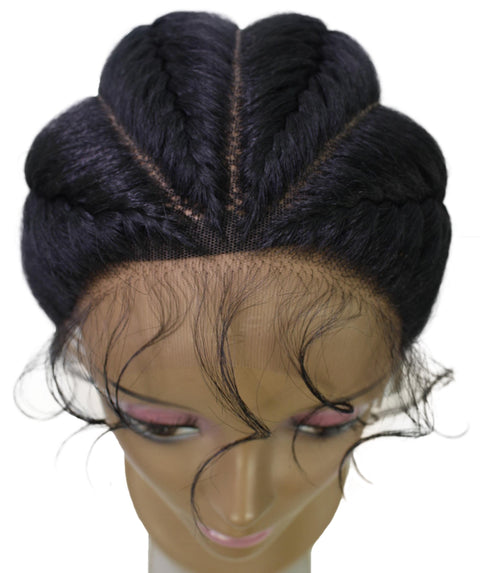 Alexus Black Braids Lace Wig