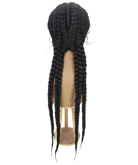 Alexus Natural Black Braids Lace Wig