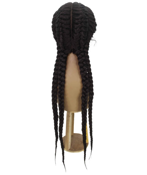 Alexus Dark Brown Braids Lace Wig