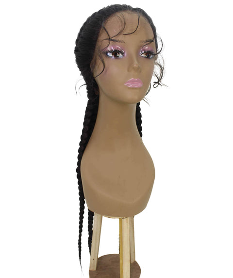 Alexus Dark Brown Braids Lace Wig