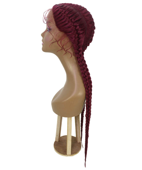 Alexus Burgundy Braids Lace Wig