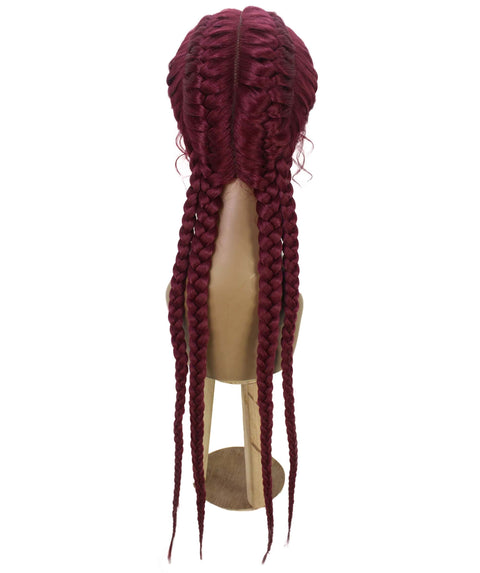 Alexus Burgundy Braids Lace Wig