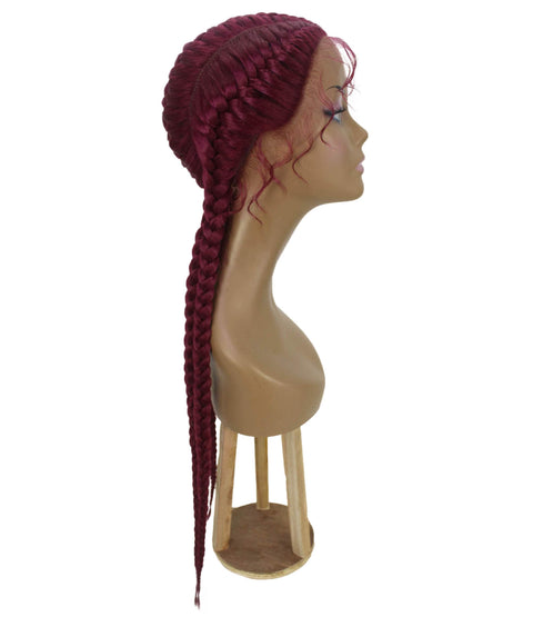 Alexus Burgundy Braids Lace Wig