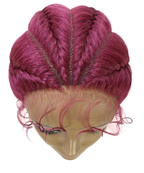 Alexus Burgundy Braids Lace Wig