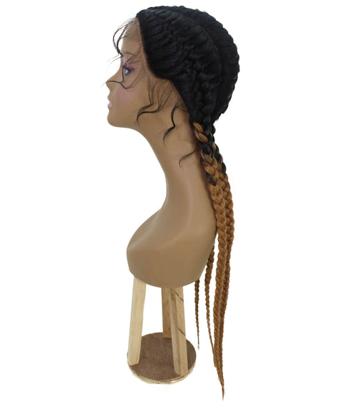 Alexus Honey Blonde Ombre Braids Lace Wig