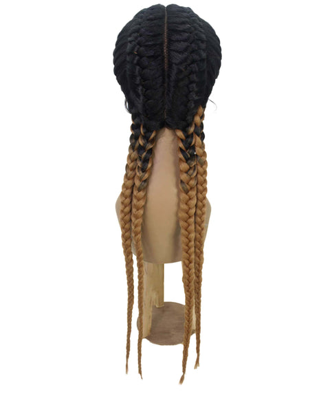 Alexus Honey Blonde Ombre Braids Lace Wig