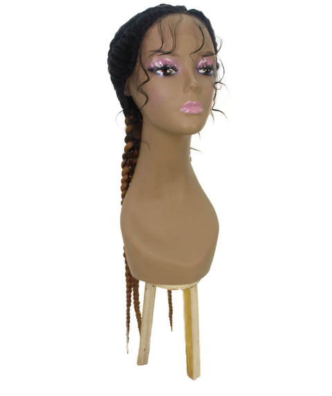 Alexus Honey Blonde Ombre Braids Lace Wig