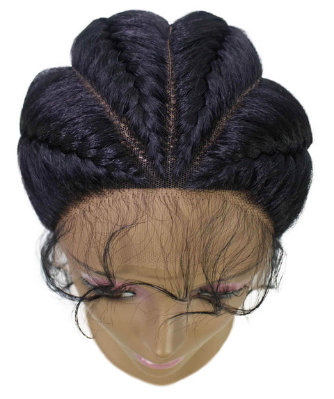 Alexus Grey Ombre Braids Lace Wig