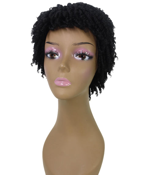 Kayla Black Short Spiral Curl Hair Wig