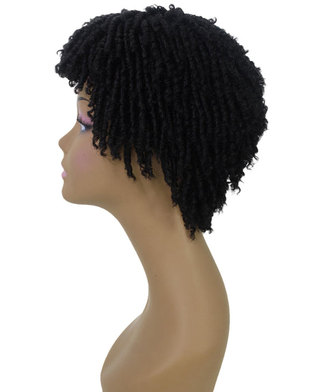 Kayla Black Short Spiral Curl Hair Wig