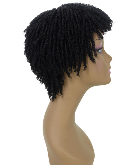 Kayla Black Short Spiral Curl Hair Wig