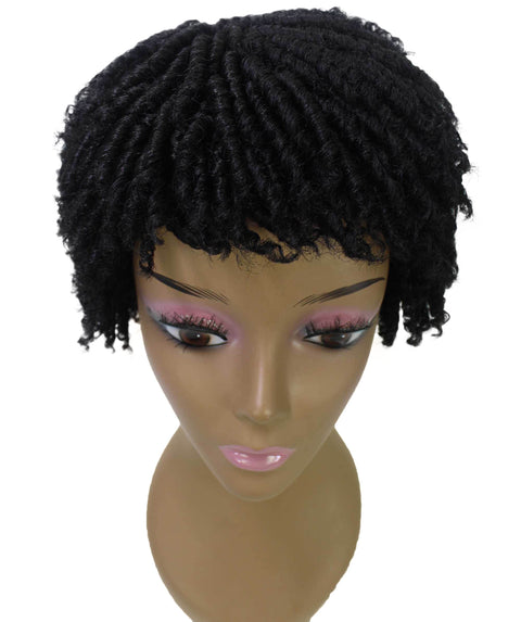 Kayla Black Short Spiral Curl Hair Wig