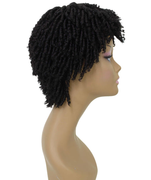 Kayla Natural Black Short Spiral Curl Hair Wig