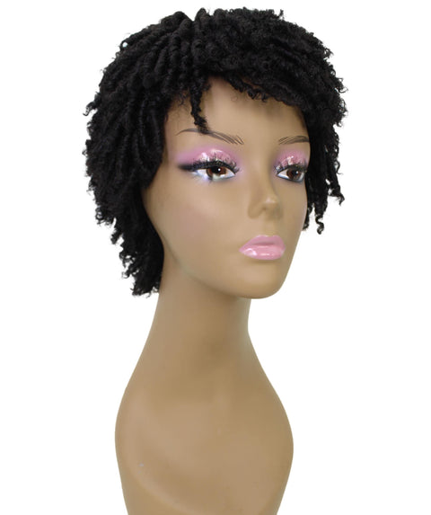 Kayla Natural Black Short Spiral Curl Hair Wig