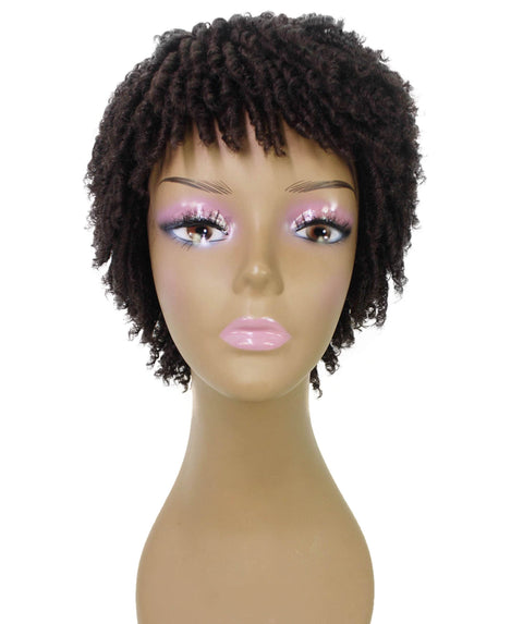 Kayla Medium Brown Short Spiral Curl Hair Wig