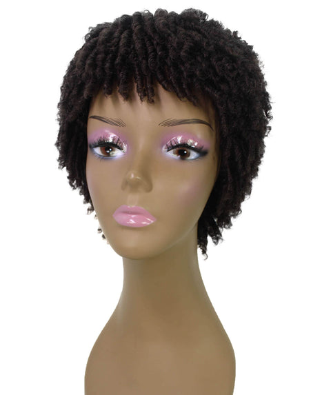 Kayla Medium Brown Short Spiral Curl Hair Wig