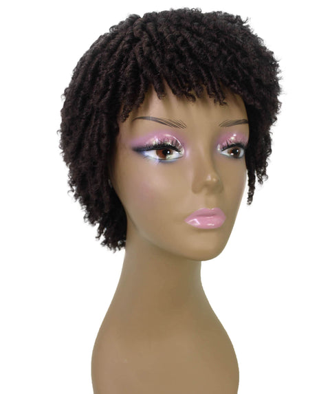 Kayla Medium Brown Short Spiral Curl Hair Wig