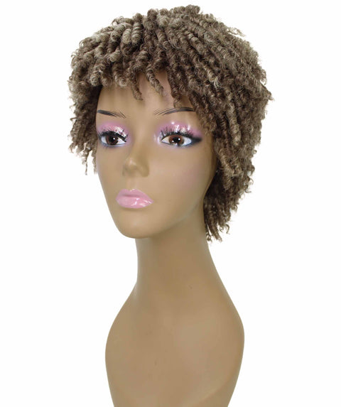 Kayla Brown and Blonde Spiral Curl Hair Wig