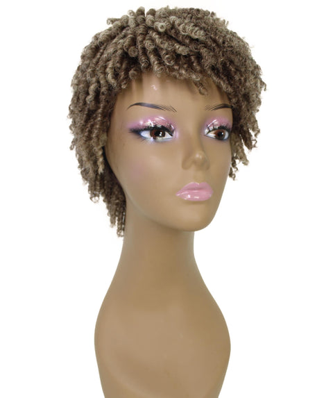 Kayla Brown and Blonde Spiral Curl Hair Wig