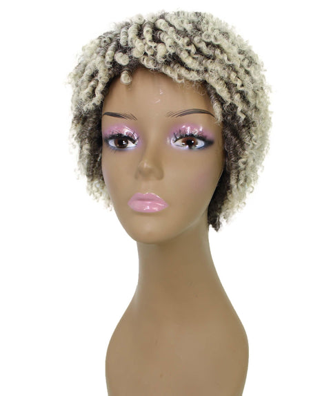 Kayla Gray with Light Blonde Spiral Curl Hair Wig