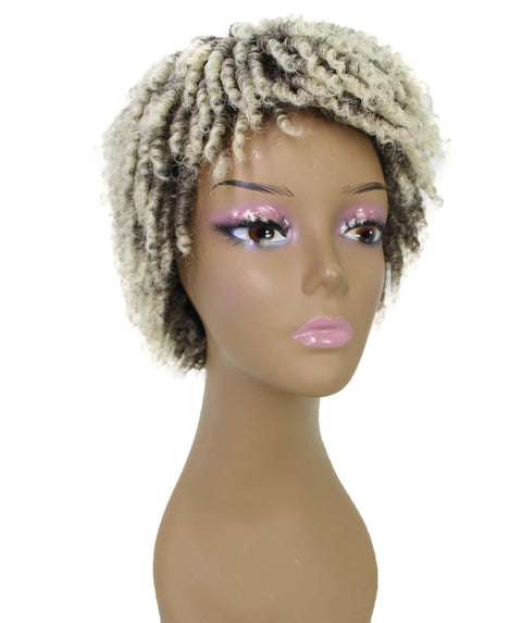 Kayla Gray with Light Blonde Spiral Curl Hair Wig