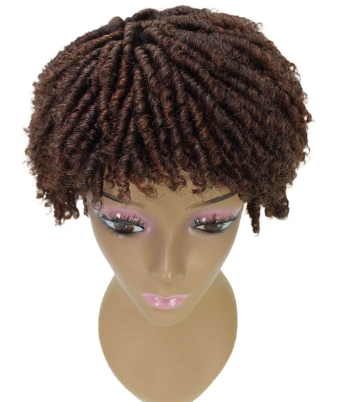 Kayla Dark Chestnut Brown Spiral Curl Hair Wig