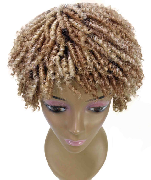 Kayla Strawberry Blonde Ombre Spiral Curl Hair Wig