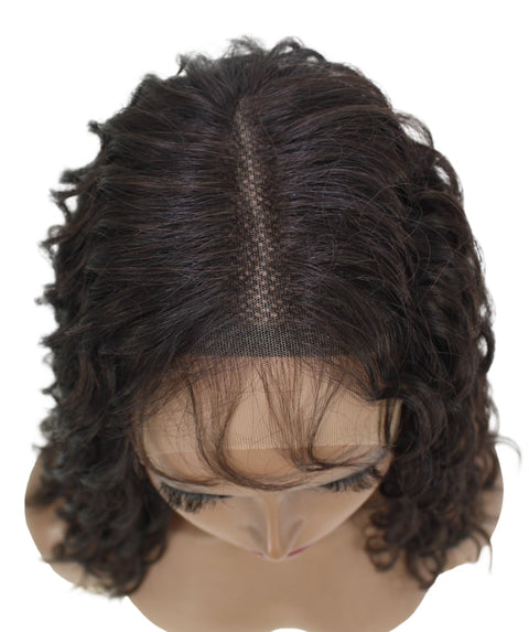 human hair lace front wig