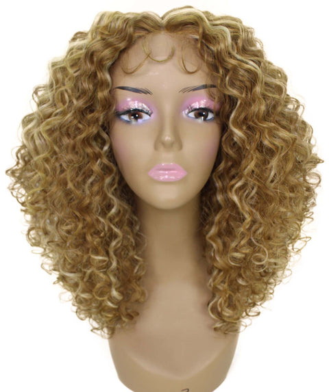 Precious Blonde Blend Trendy Afro Lace Wig