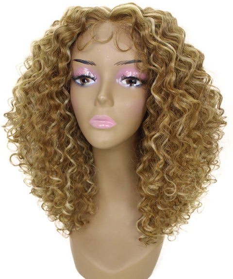 Precious Blonde Blend Trendy Afro Lace Wig