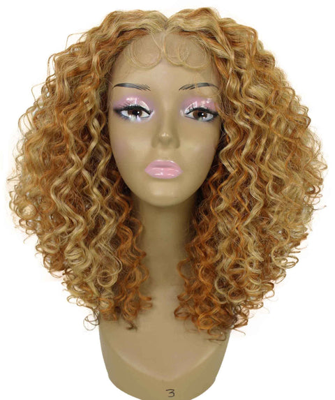 Precious Strawberry Blonde Trendy Afro Lace Wig