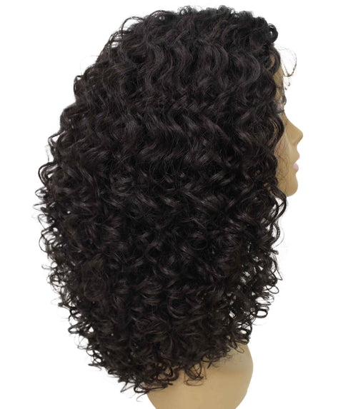 Precious Dark Brown Trendy Afro Lace Wig