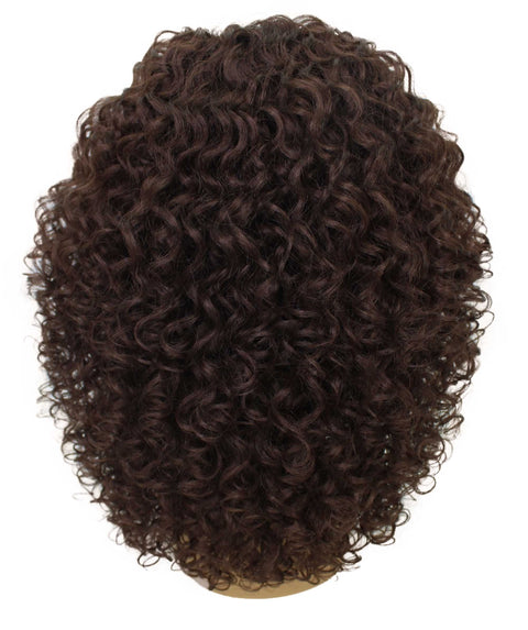 Precious Medium Brown Trendy Afro Lace Wig