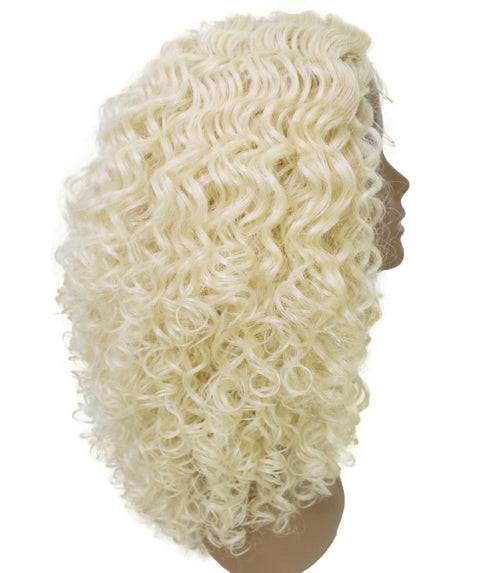 Precious Light Blonde Trendy Afro Lace Wig