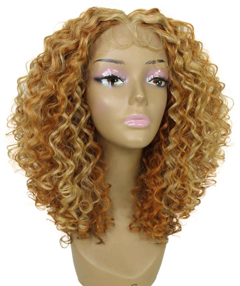 Precious Strawberry Blonde Trendy Afro Lace Wig