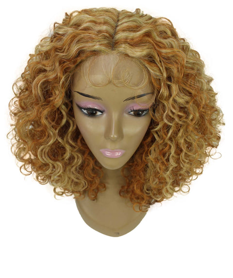 Precious Strawberry Blonde Trendy Afro Lace Wig