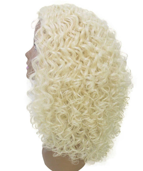 Precious Light Blonde Trendy Afro Lace Wig