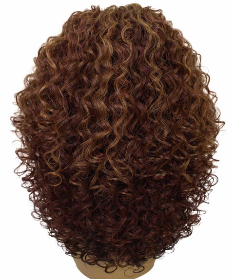 Precious Copper Auburn Blend Trendy Afro Lace Wig