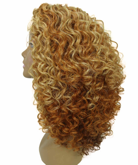 Precious Strawberry Blonde Trendy Afro Lace Wig