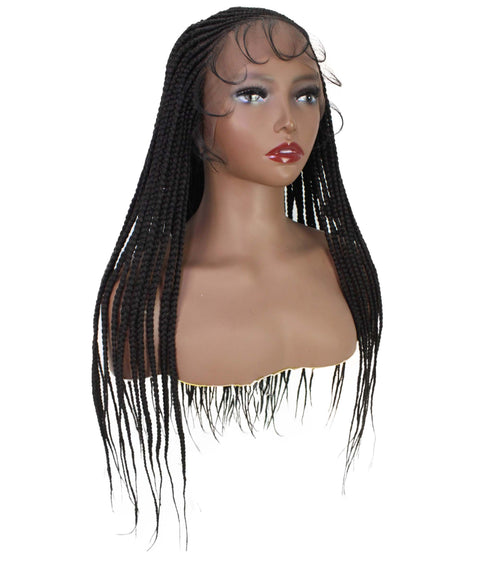 Maria Natural Black Braid Lace Wig